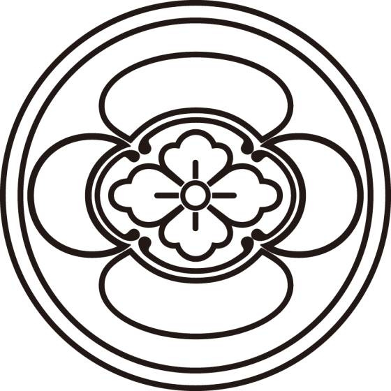 中陰輪に木瓜紋