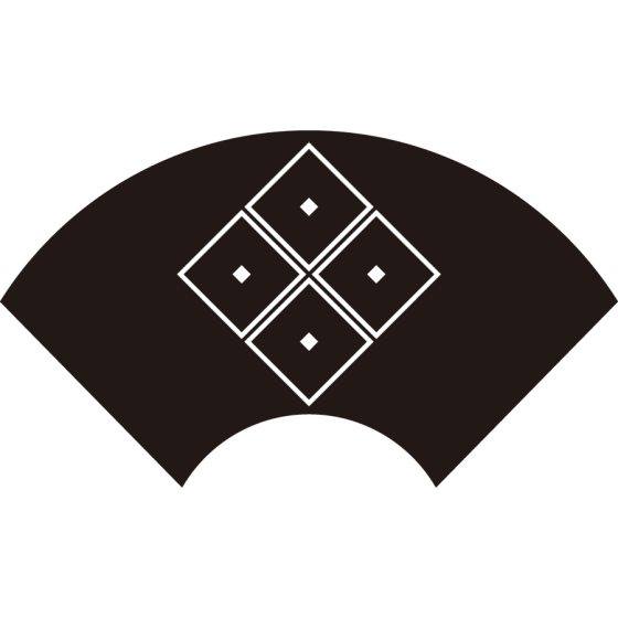 地紙に四つ目紋