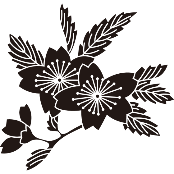 枝桜（２）紋