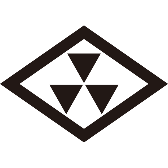 菱に頭合せ三つ鱗紋