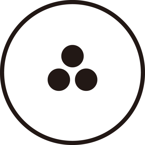 糸輪に豆三つ星紋