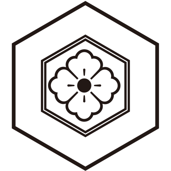 陰亀に甲花角紋