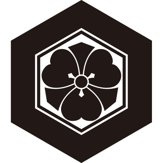 亀甲に剣片喰紋