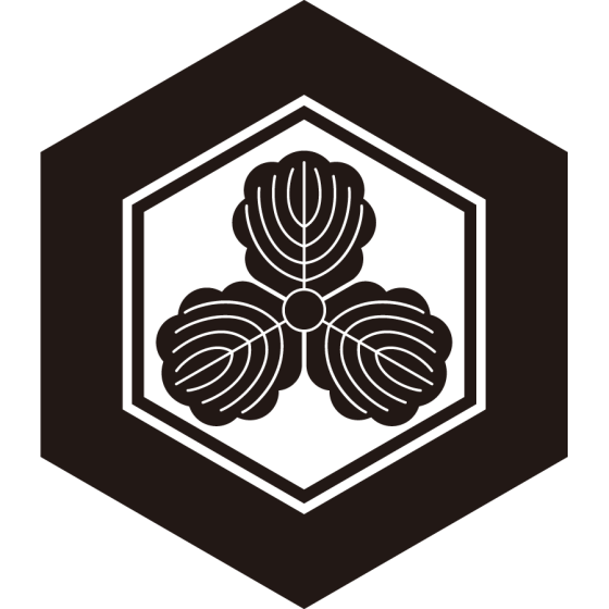 亀甲に三つ柏紋