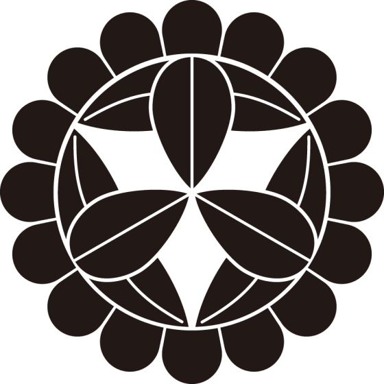 菊輪に九枚笹紋