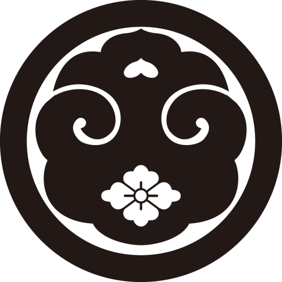 丸に打板に花菱紋