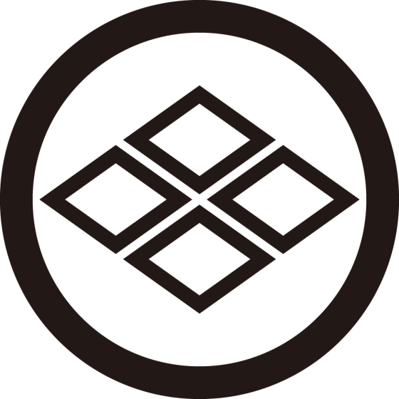 丸に中陰割菱紋