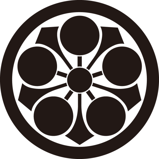 丸に剣梅鉢紋