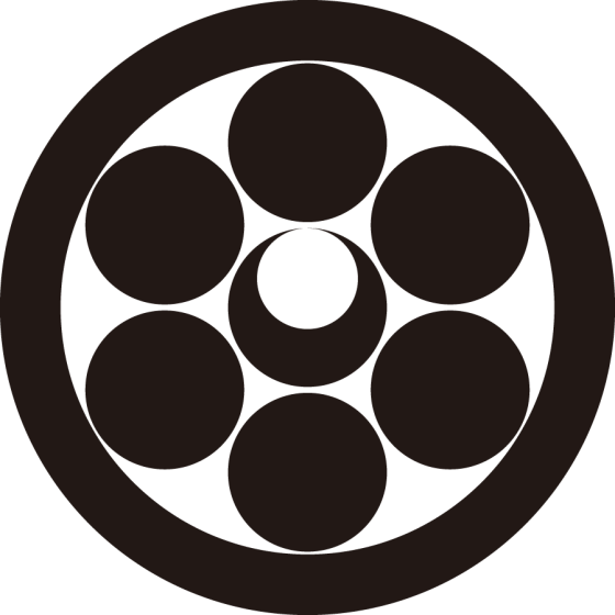 丸に六曜に月紋