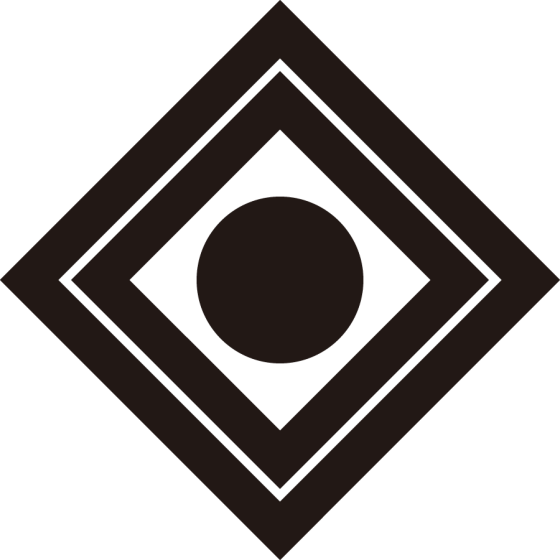 二重隅立て角に一つ星紋