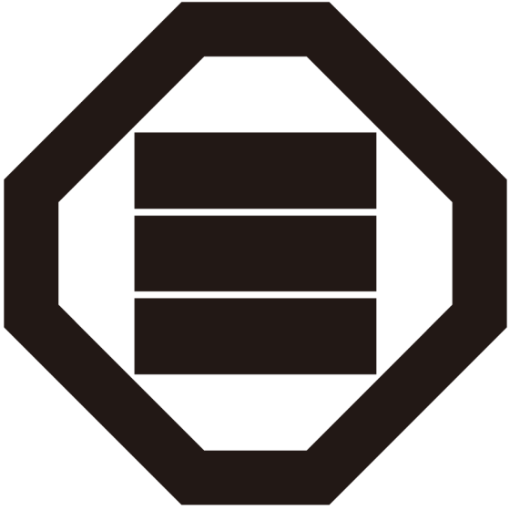 折敷に角三文字紋