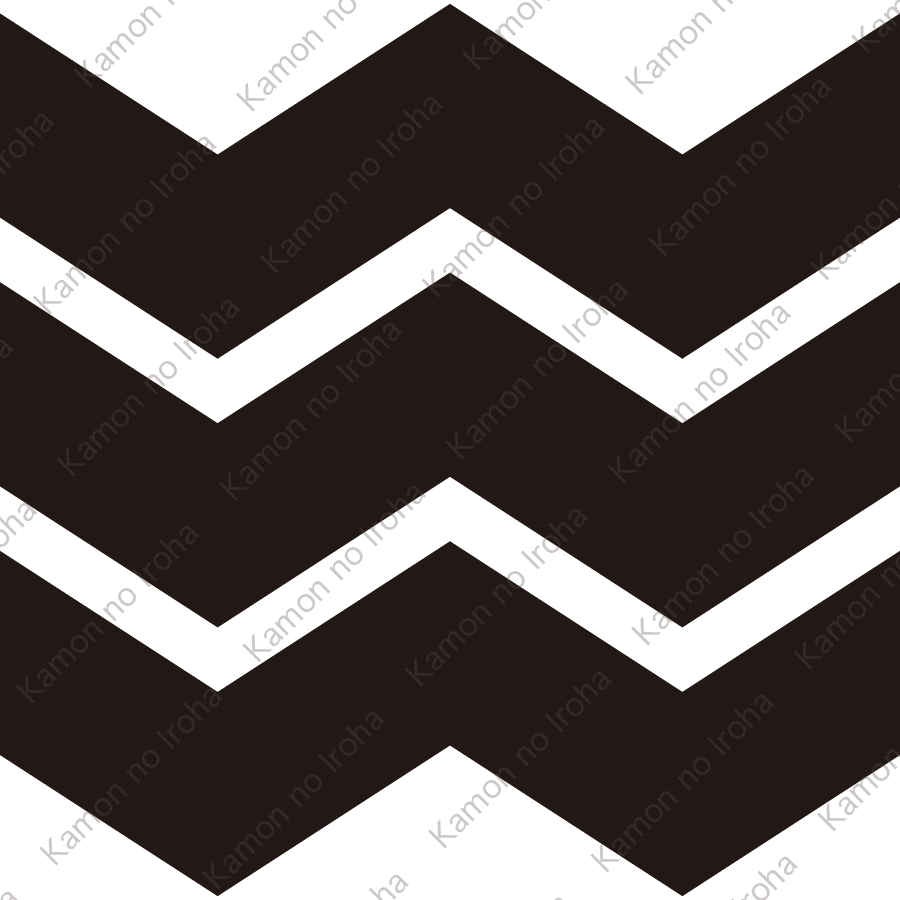 縮み三文字紋