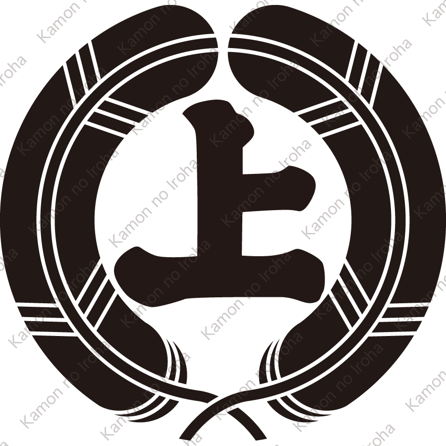 抱き鷹の羽に上文字紋