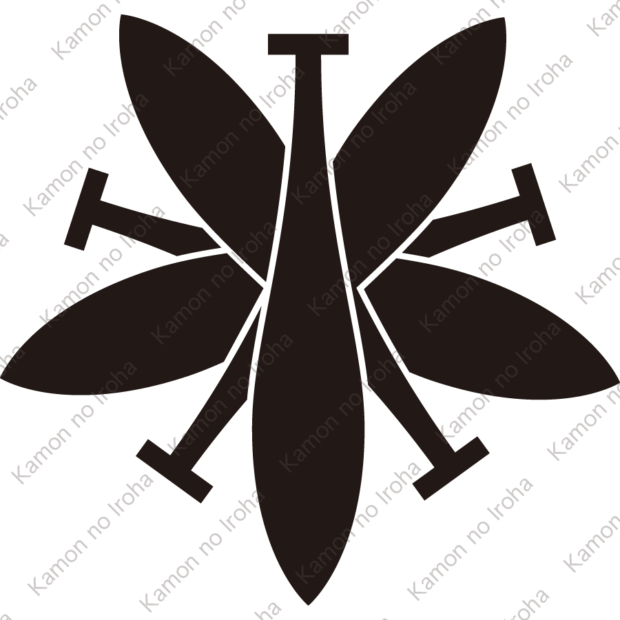 五つ組み櫂紋