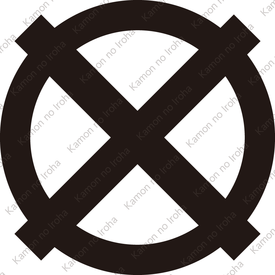 丸に出直違紋