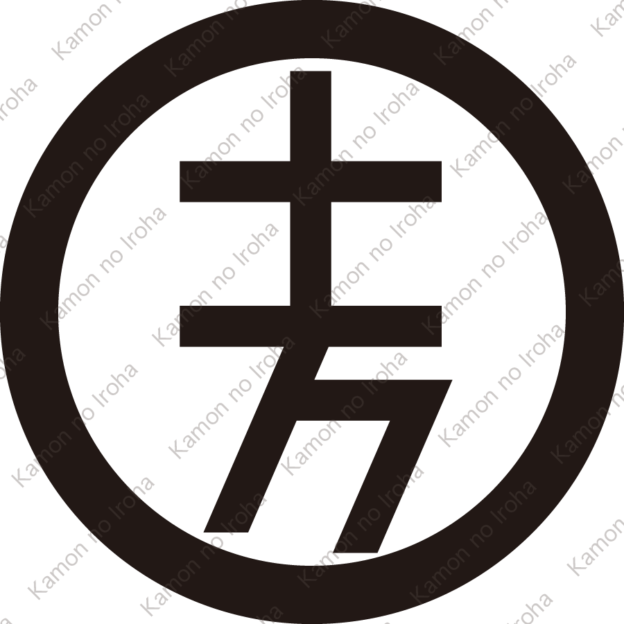 丸に十万文字(3)紋