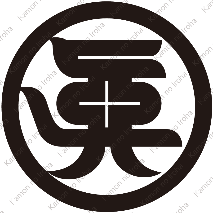 丸に魚の字紋