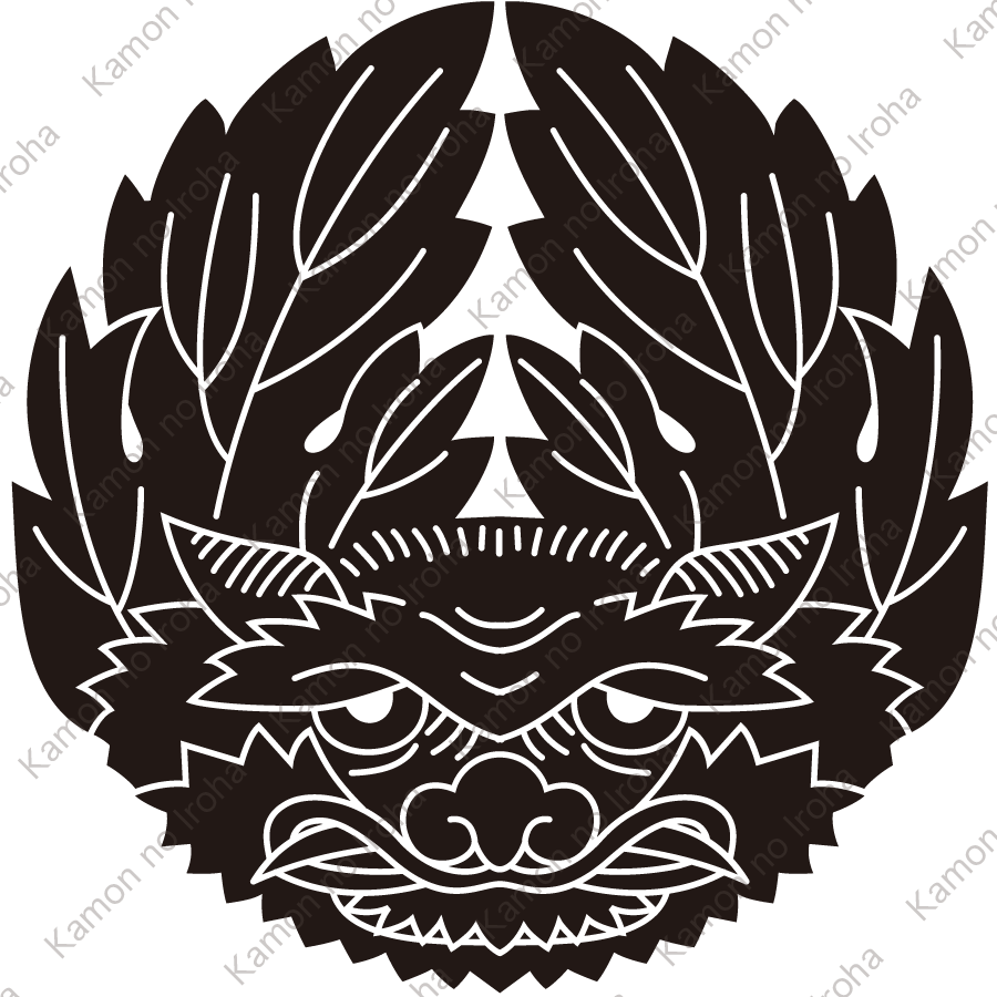 獅子牡丹紋