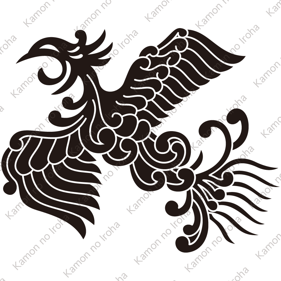 有職鳳凰紋