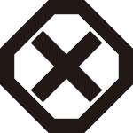 隅切り角に直違紋
